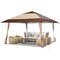 Costway 13'x13' Patio Pop-Up Gazebo Canopy Tent Portable Instant Sun Shelter Coffee